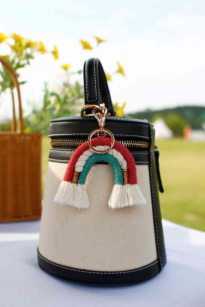 Random 4-Pack Rainbow Tassel Key Chain