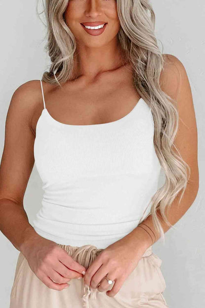 Ribbed Scoop Neck Cami