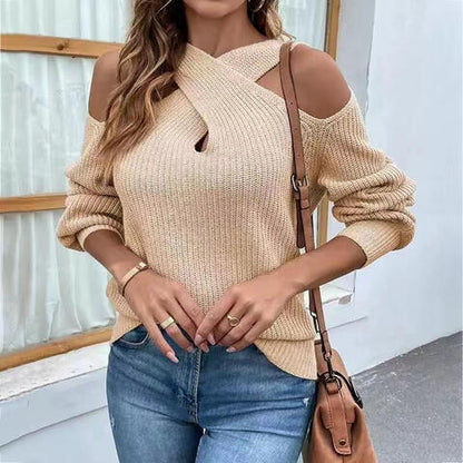 Crisscross Cold-Shoulder Sweater - Create the impossible