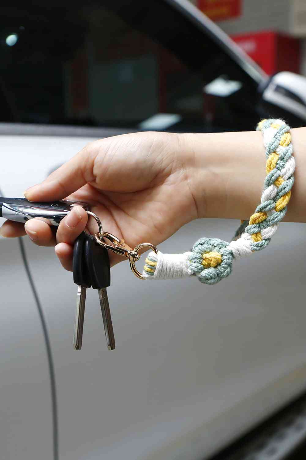 Floral Braided Wristlet Key Chain - Create the impossible