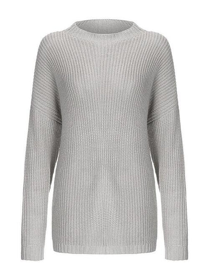 Round Neck Drop Shoulder Sweater