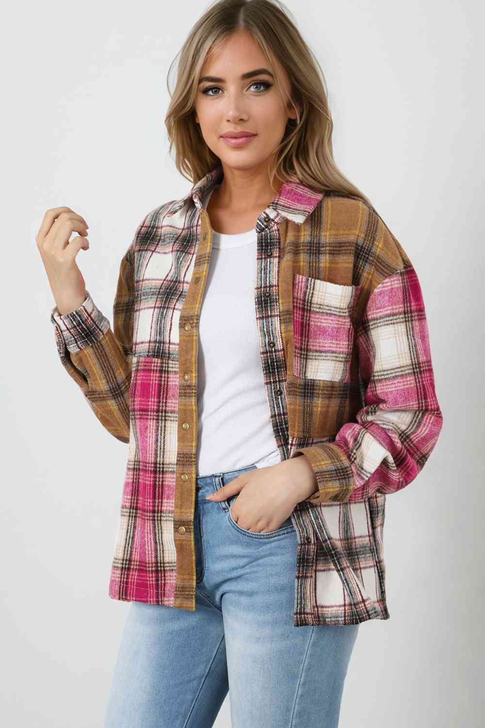 Plaid Shirt Jacket