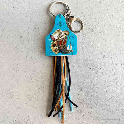 Chimney Shape Fringe Detail Key Chain