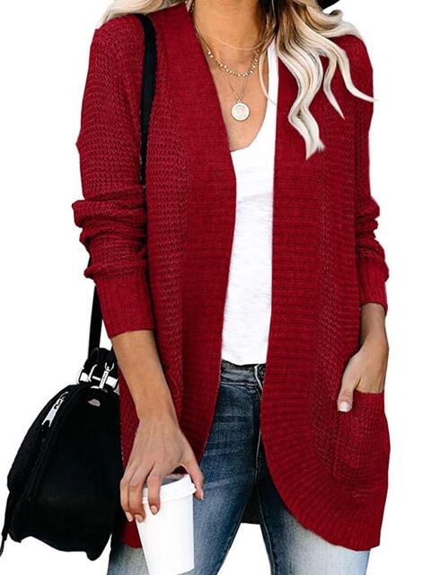 Open Front Long Sleeve Cardigan