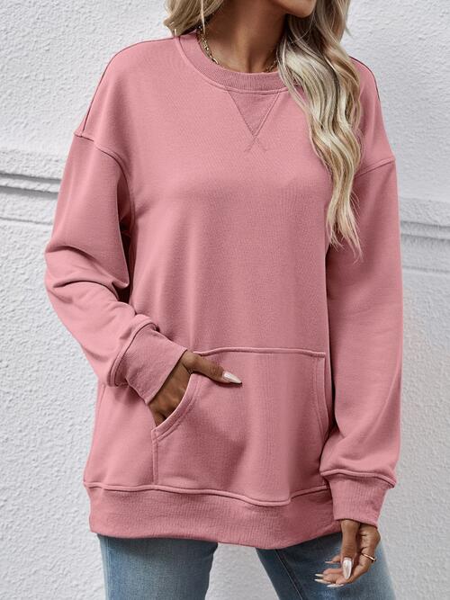 Round Neck Long Sleeve Sweatshirt - Create the impossible