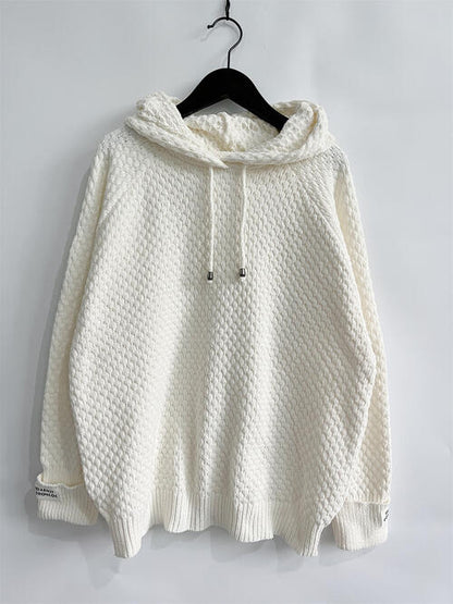 Drawstring Long Sleeve  Hooded Sweater - Create the impossible