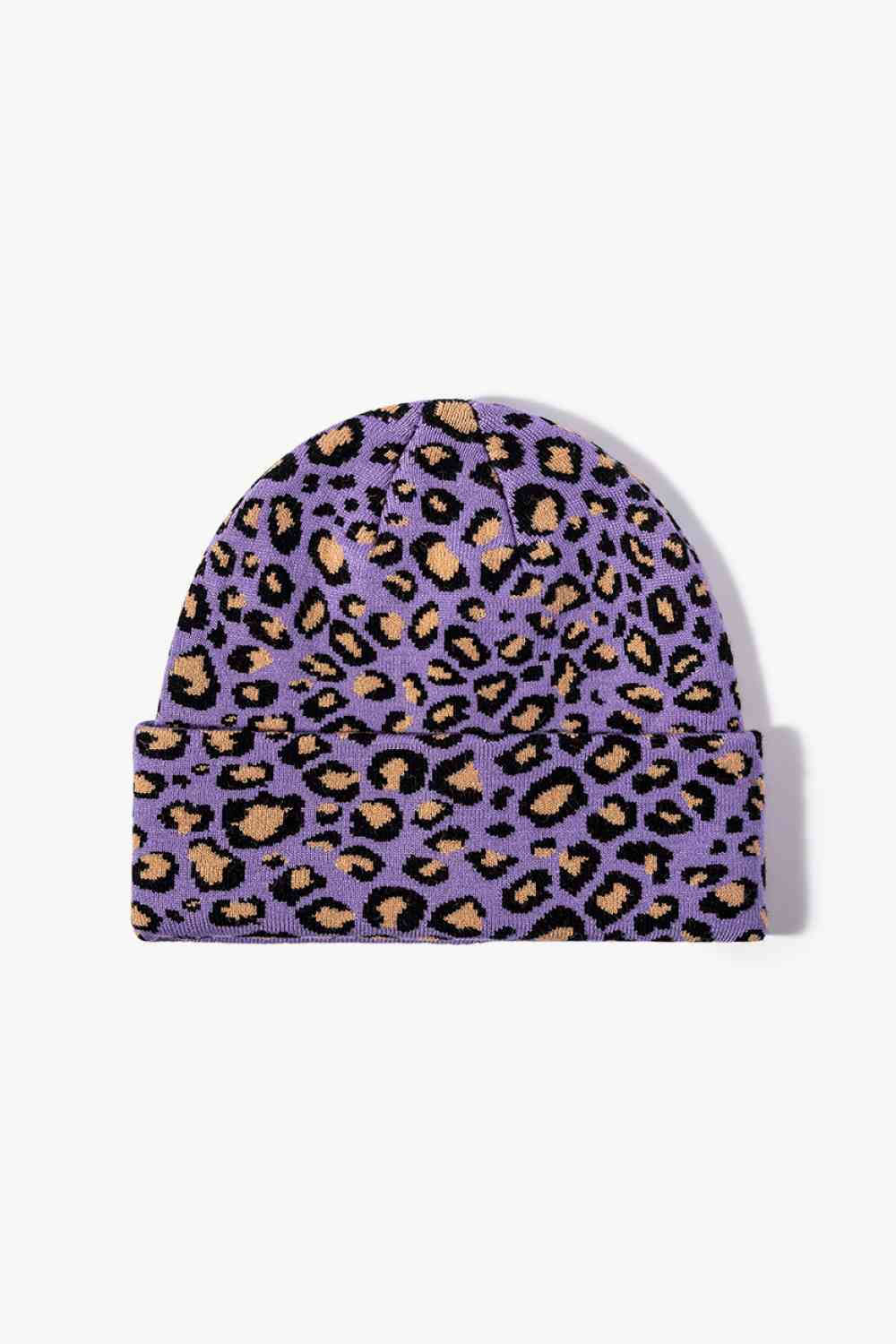 Leopard Pattern Cuffed Beanie