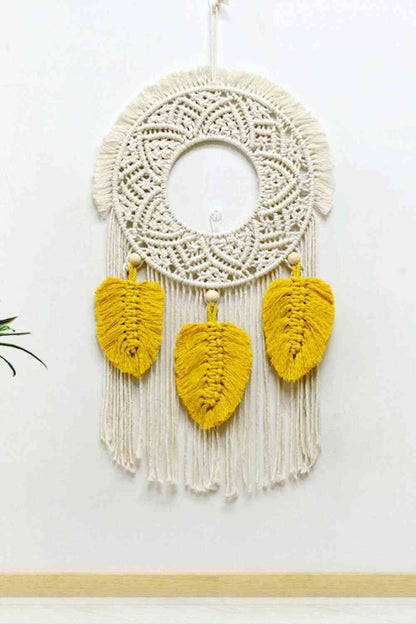 Hand-Woven Fringe Macrame Wall Hanging