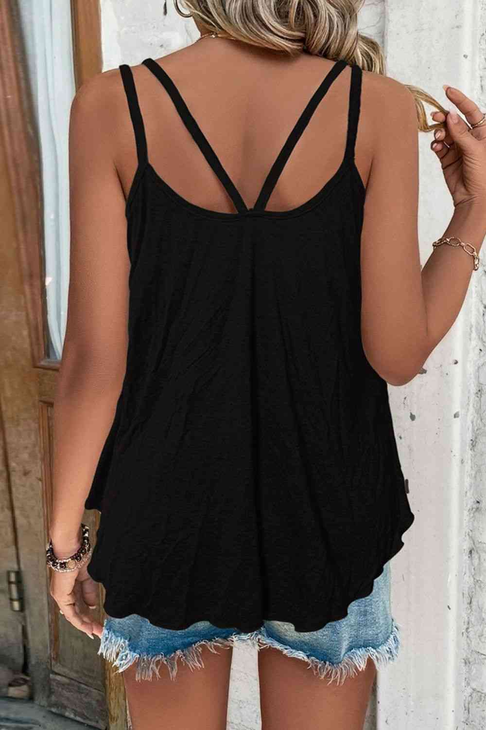 Scoop Neck Double-Strap Cami