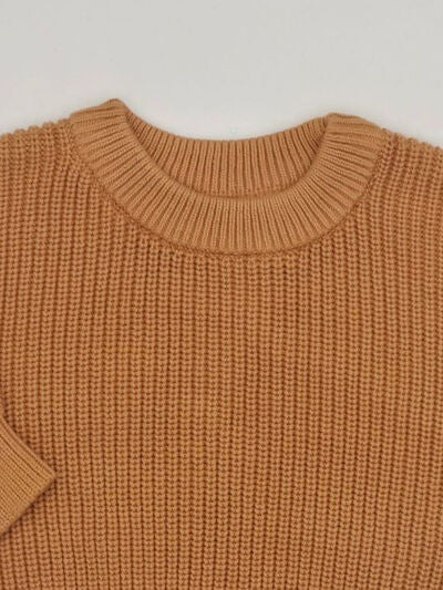 Round Neck Long Sleeve Sweater