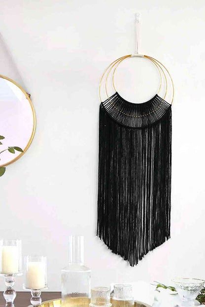 Hoop Fringe Macrame Wall Hanging