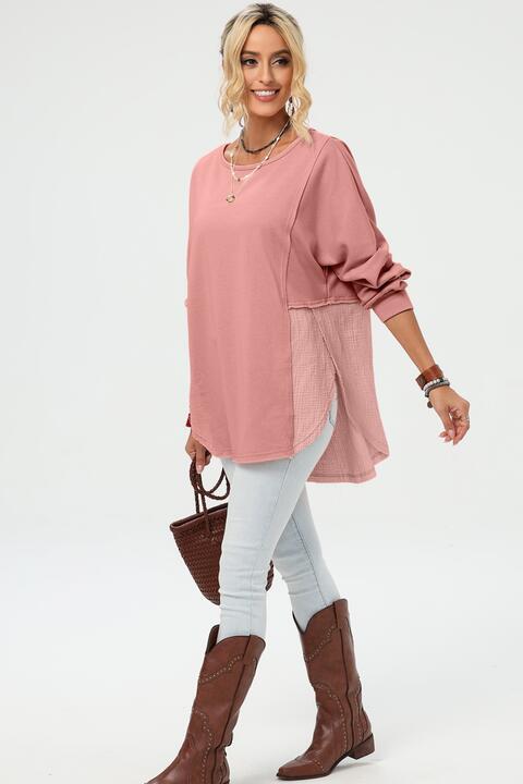 Curved Hem Dolman Sleeve Top - Create the impossible