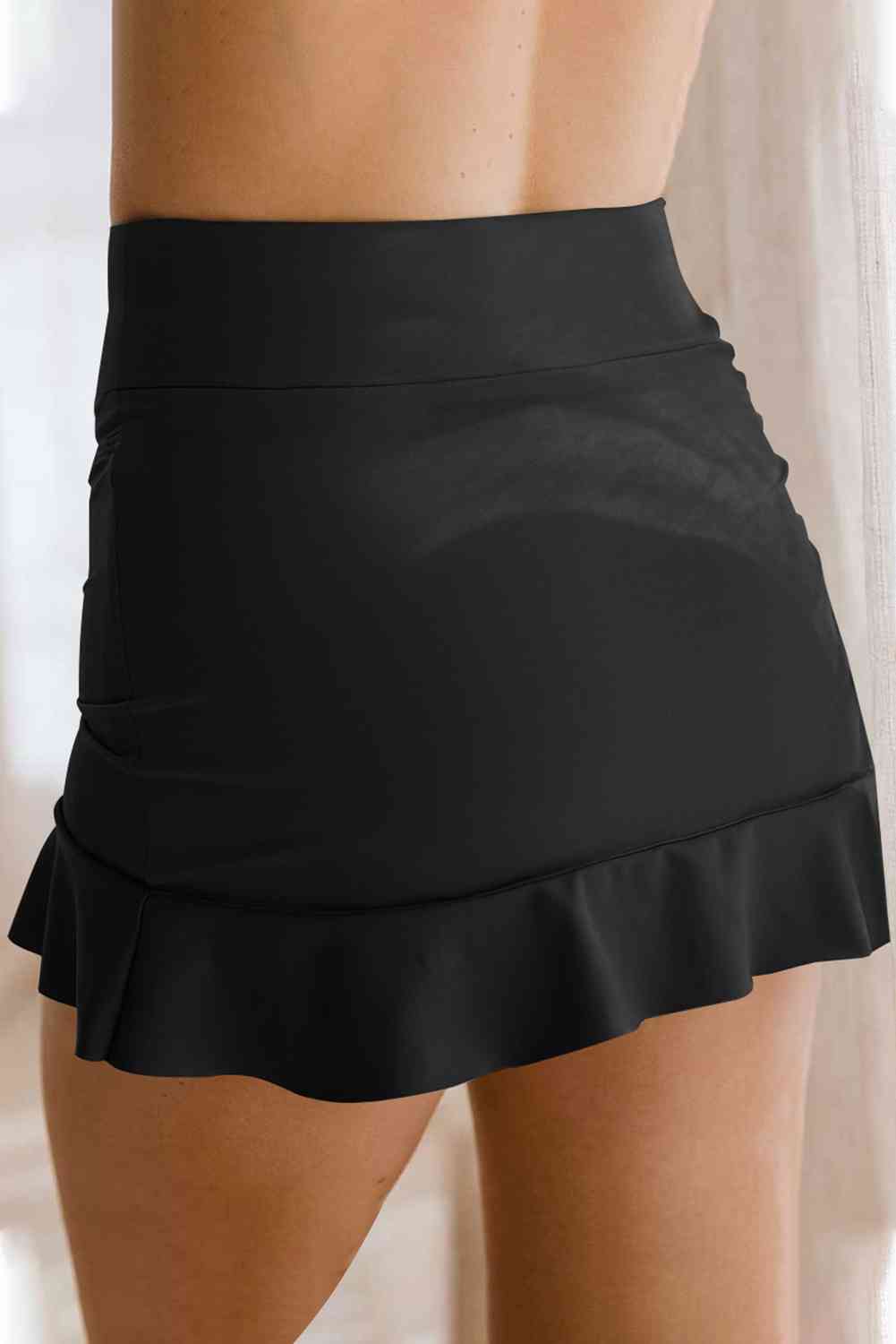 Ruffle Hem Swim Skort - Create the impossible