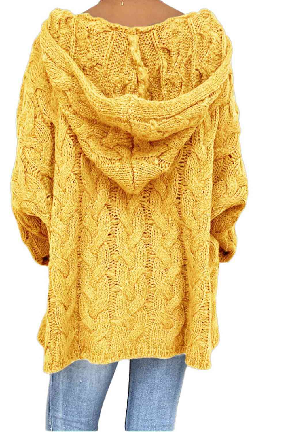 Cable-Knit Hooded Sweater - Create the impossible