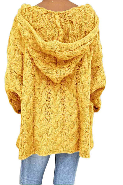 Cable-Knit Hooded Sweater - Create the impossible