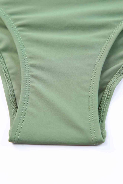 Tie Back Sleeveless Swim Dress and Bottoms Set - Create the impossible