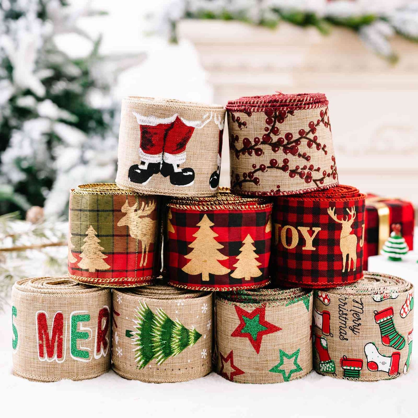 Christmas Polyester Ribbon