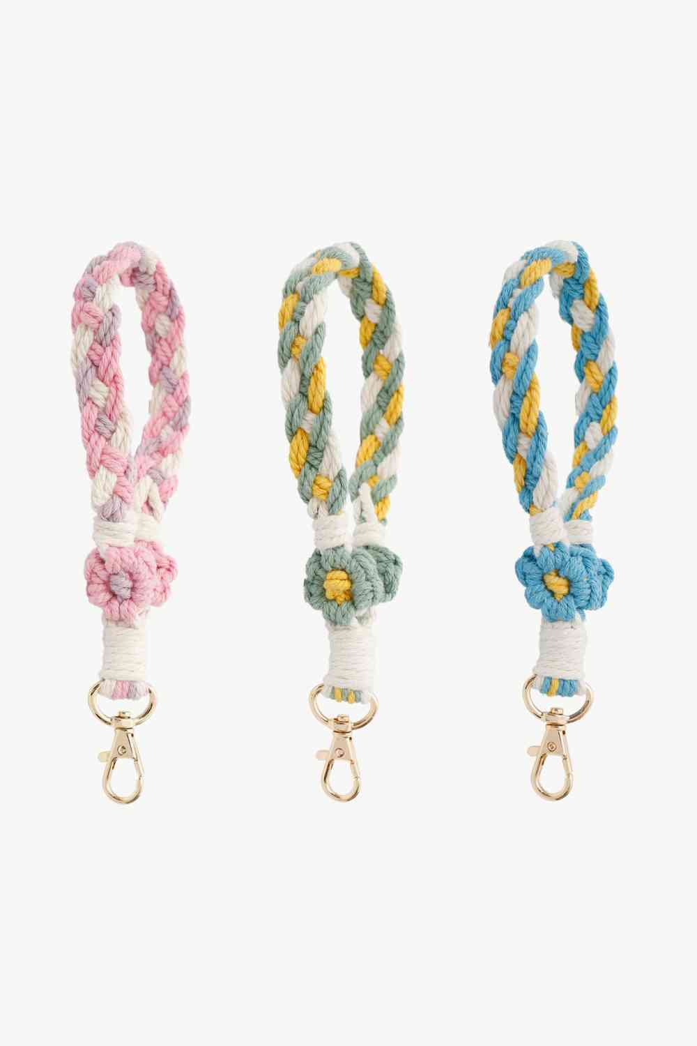 Floral Braided Wristlet Key Chain - Create the impossible