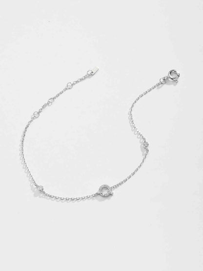 Q To U Zircon 925 Sterling Silver Bracelet