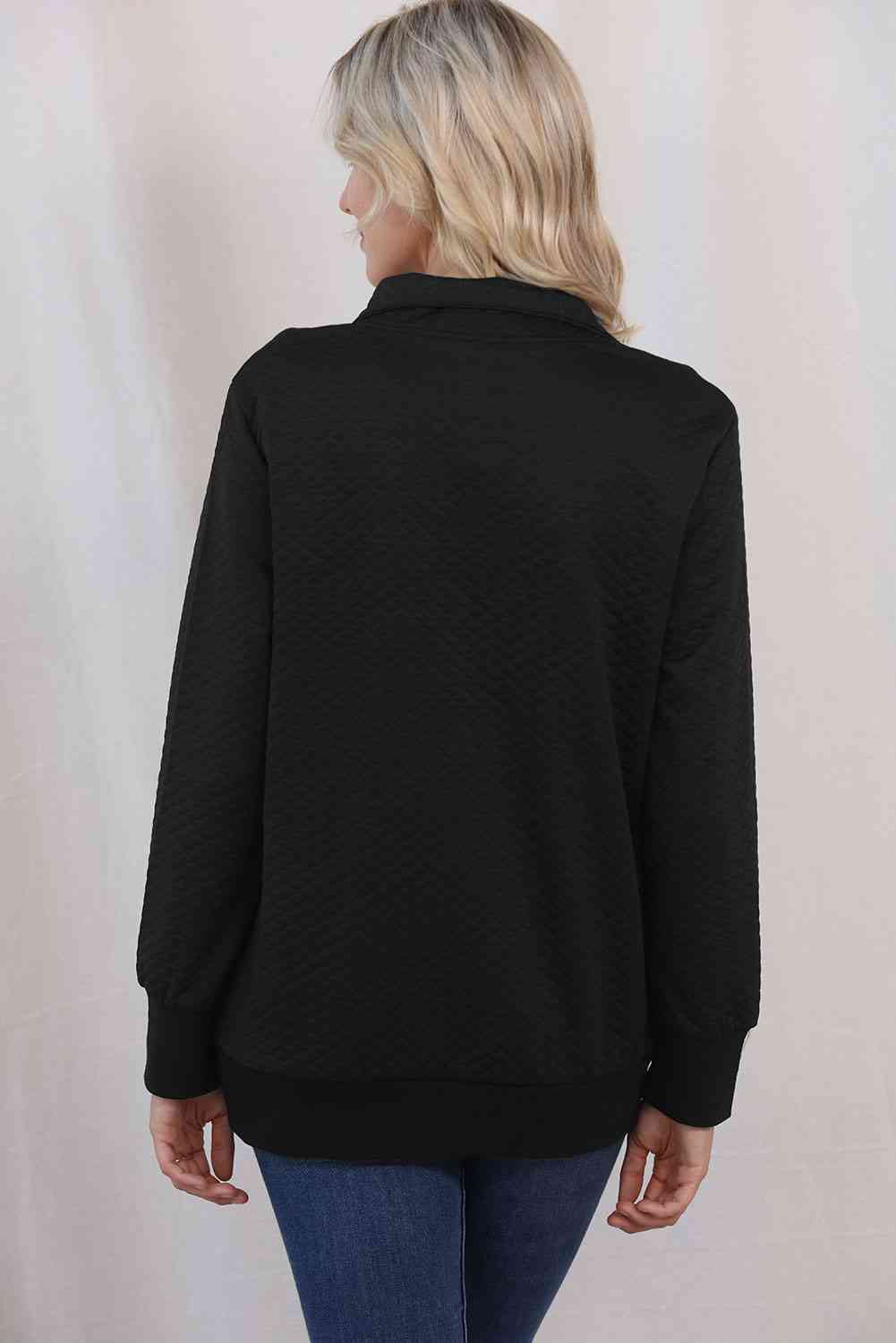 Collared Neck Long Sleeve Top - Create the impossible