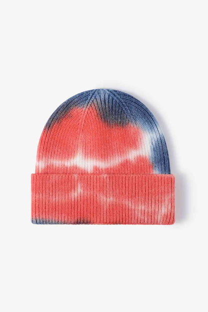 Tie-Dye Cuffed Knit Beanie