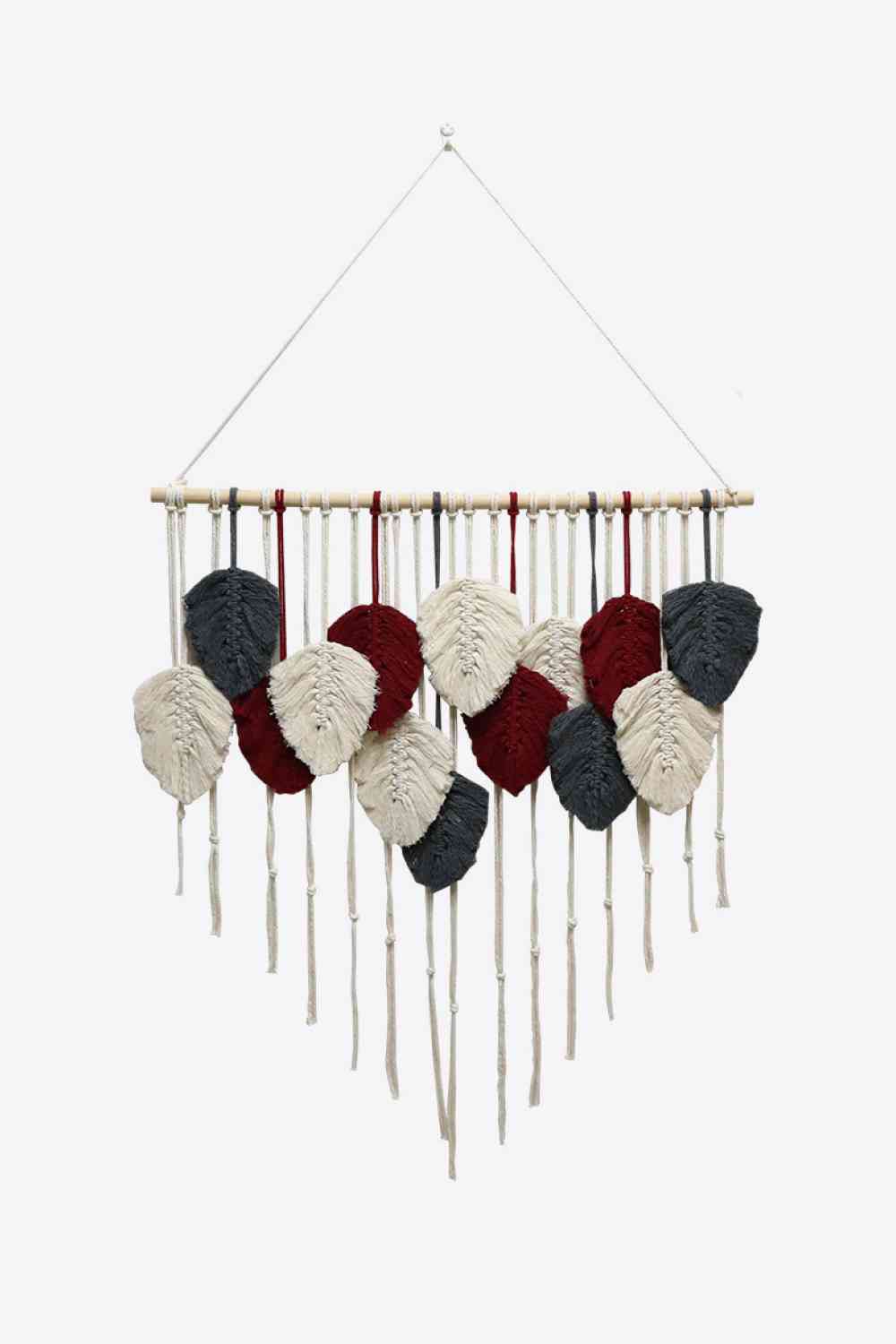 Hand-Woven Feather Macrame Wall Hanging